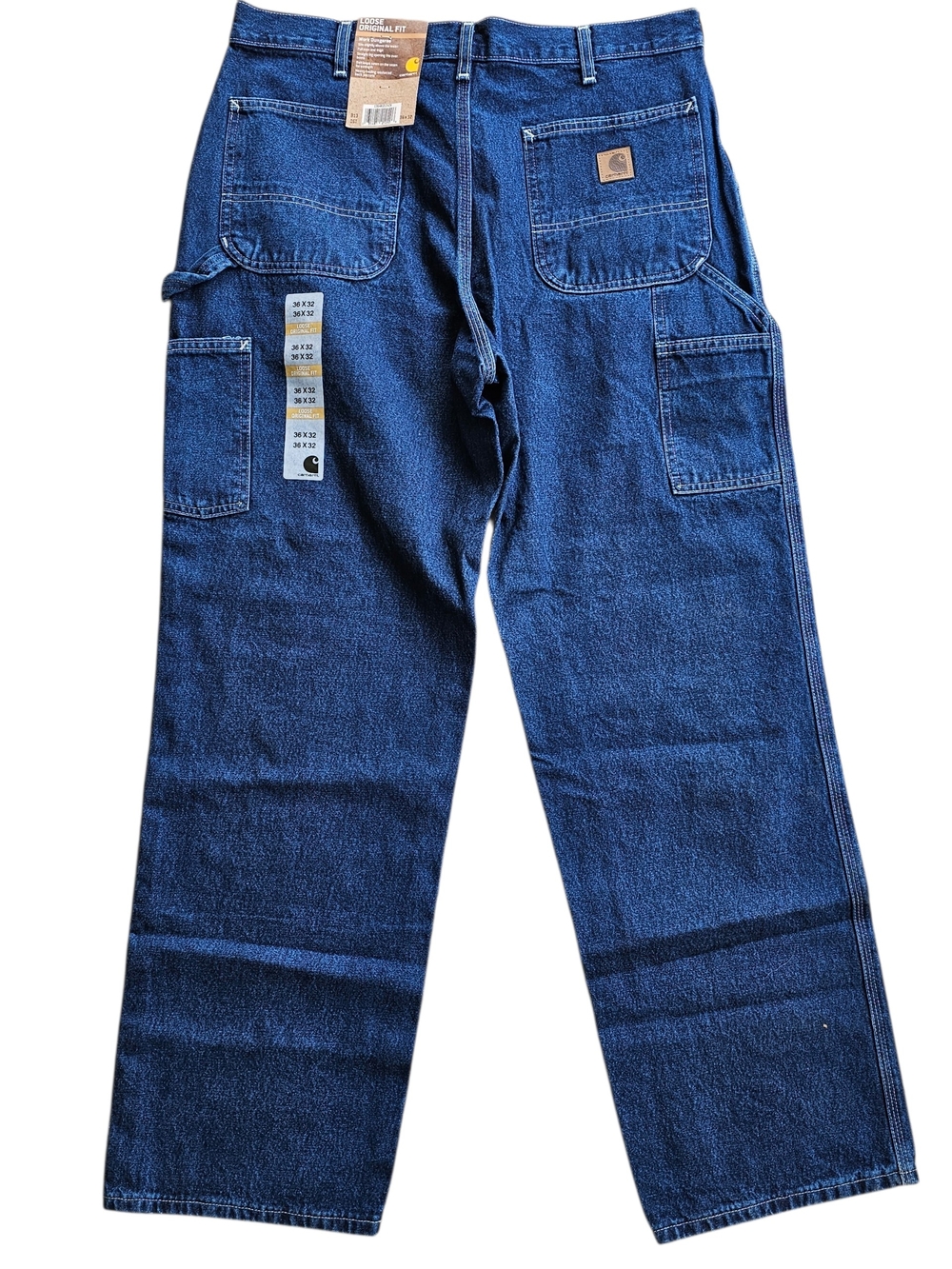 NWT Carhartt B13 DST Loose Original Fit Work Dungaree Jeans Mens 36x32